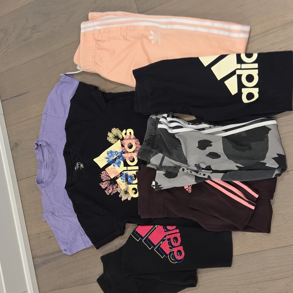 Adidas Girls T-shirts Leggings And Pants Bundles